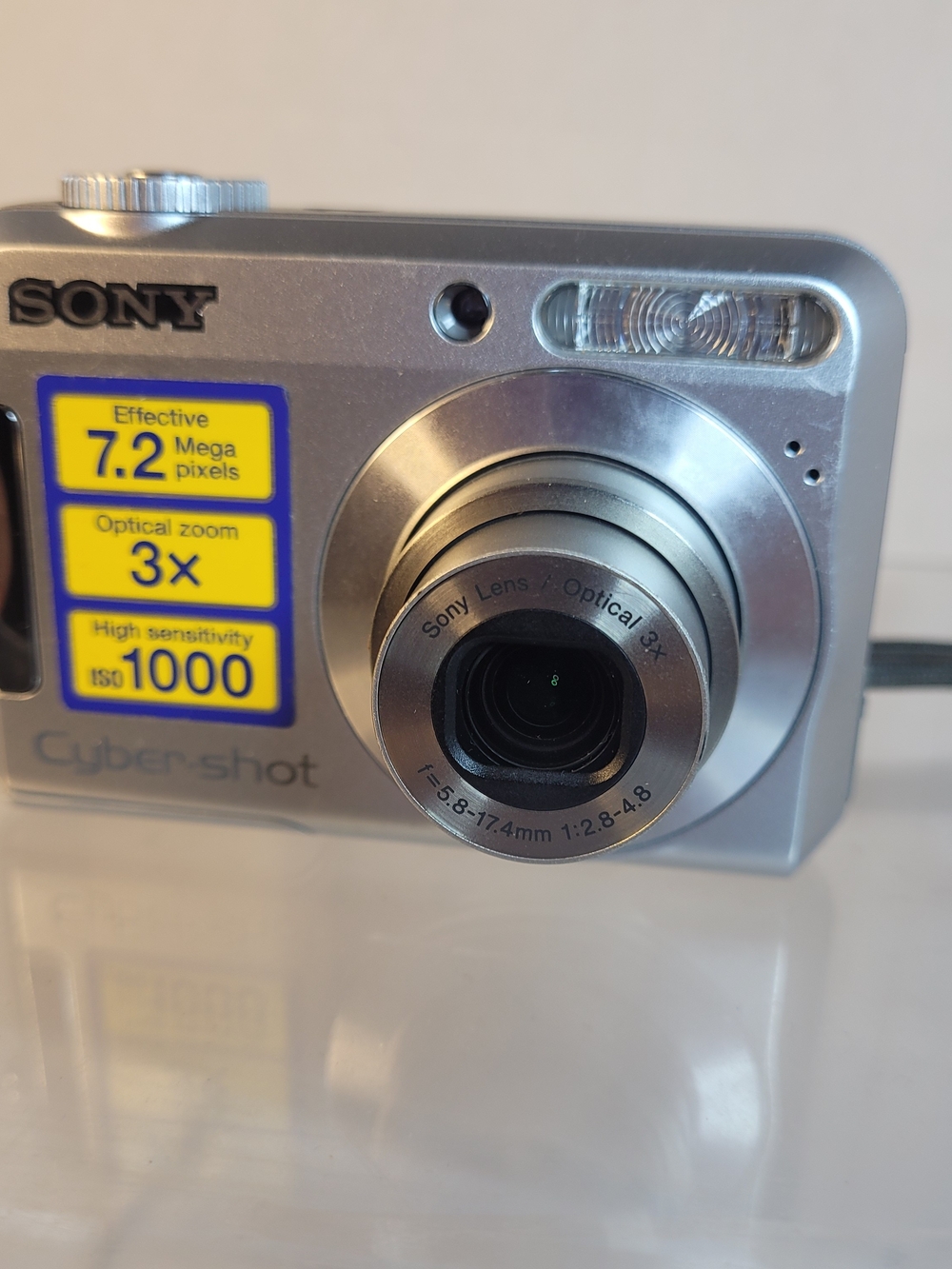 Sony Cyber-Shot 7.2 Mega Pixels DSC-S650 Optical 3x Tested Working (U)